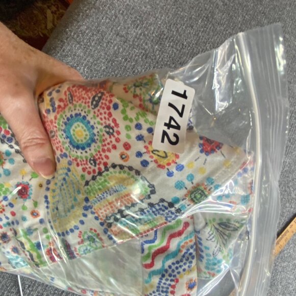 Ruby Rd Jacket Womens 12 Vibrant Multicolor Flora Geometric Jean Denim Coat Boho - Picture 13 of 13